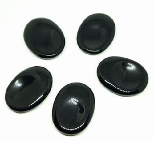 Black tourmaline thumb - thumb, stone