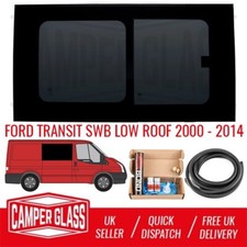 MK6/7 00-14 Ford Transit SWB Driver Side SLIDING Privacy Window & Fitting Kit