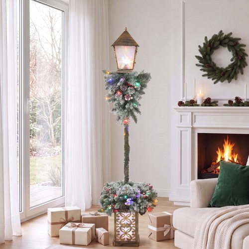 Christmas street lamp - lamp, with