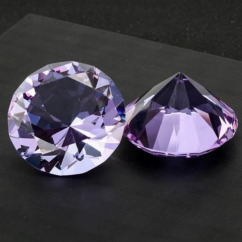 Glass crystal diamond - diamond, shaped