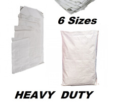 Extra Large White Woven Polypropylene Sandbags Sacks Flood Defence Sand Bags PB