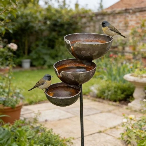 Metal stake bee water station - stake,
