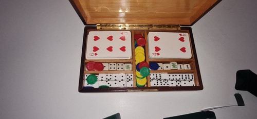 Wooden games compendium - compendium, box