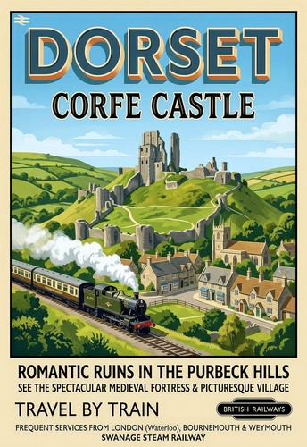 British travel poster print - travel,