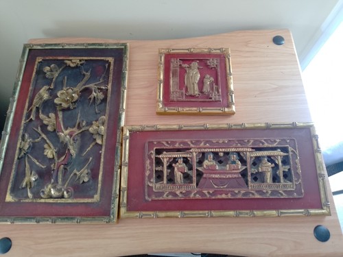 Three vintage antique wood - three, vintage/antique
