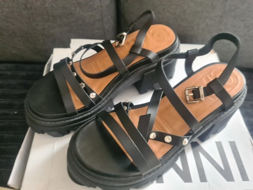 Ganni chunky heeled sandals - chunky,
