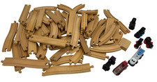 Wooden Train Tracks Brio Style Trains Job Lot Bundle Toy - D4 O768
