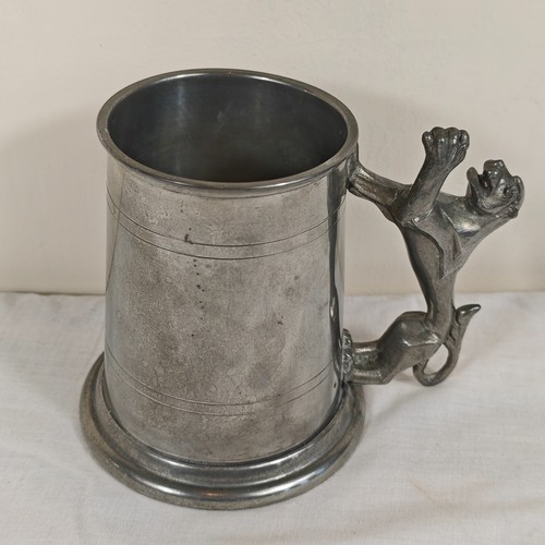 Vintage english pewter tankard - vintage,