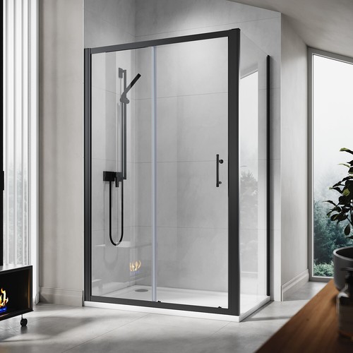 Black frame shower - black,