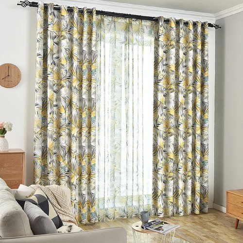 Eyelet curtains tropical - eyelet,