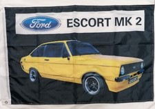 Ford escort mk2 - yellow, flag