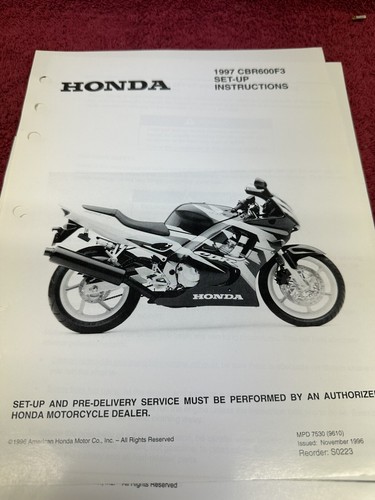 Honda 1997 cbr600f3 dealer - honda, 97