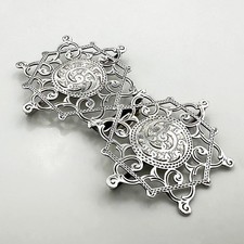 ANTIQUE NURSES BUCKLE STERLING