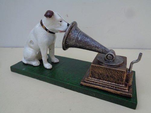 Cast iron hmv nipper dog - dog, &