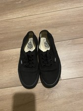 Old School Black Canvas Shoes Uk Unisex Shoes New No Box