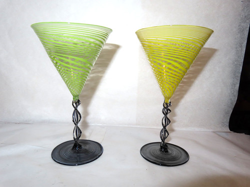 Art deco blown glass - art,