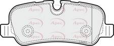 APEC Rear Brake Pad Set for
