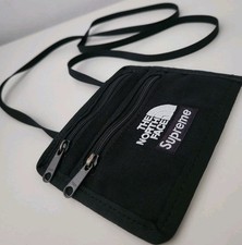 FW18 Supreme x The North Face Expedition Travel Wallet Nylon Bag Pouch Black