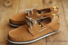 Timberland Tan Brown Nubuck Boat Deck Shoes Boot Mens UK 7.5 US 8 EU 41.5