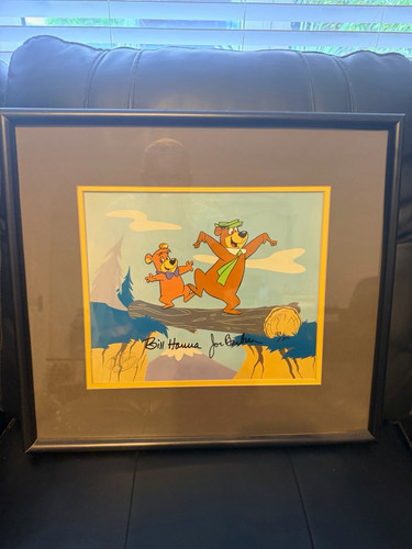 Hanna barbera signed framed - signed,