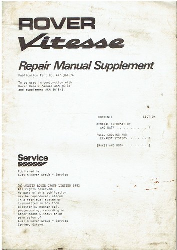 Rover sd1 3500 vitesse - rover,