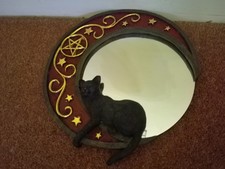 Nemesis Spellcast Moon Dreaming Black Cat Mirror