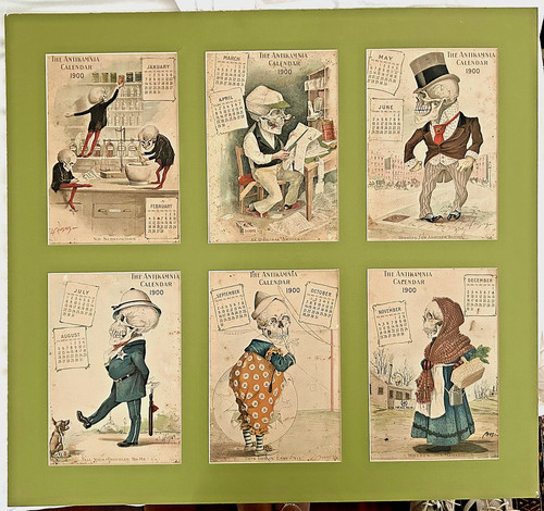 1900 antikamnia calendar set - calendar,