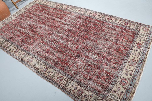 Vintage large rug 5x9 - vintage,