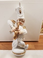 Vintage Military Orchestra Figures In Porcelain By Lopez Moreno Vgc