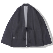 Men Loose Kimono Denim Coat