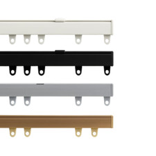 Fineline Bendable Aluminium Wall & Ceiling Fix Metal Curtain Track Rail Set