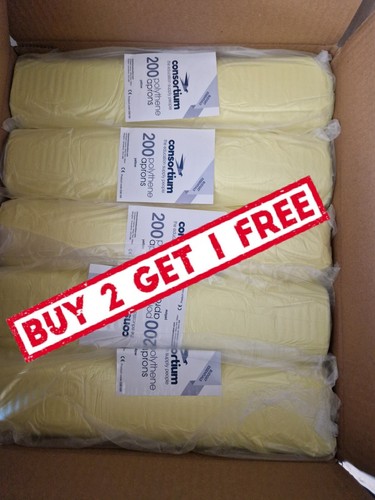Yellow disposable polythene - disposable,