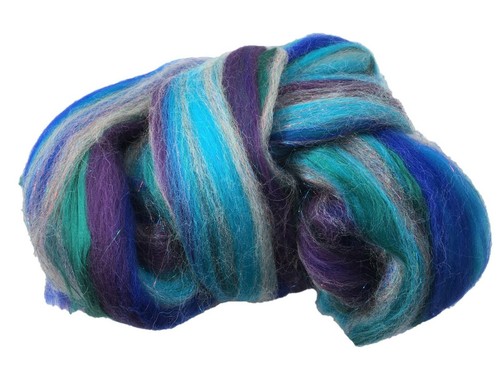 Sapphire shimmer merino wool - shimmer,