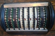 Mechanical Calculator Addac 1920s  Working  Add Subtract. 