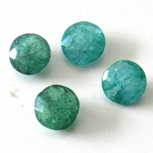 4pcs natural colombian emerald - colombian,