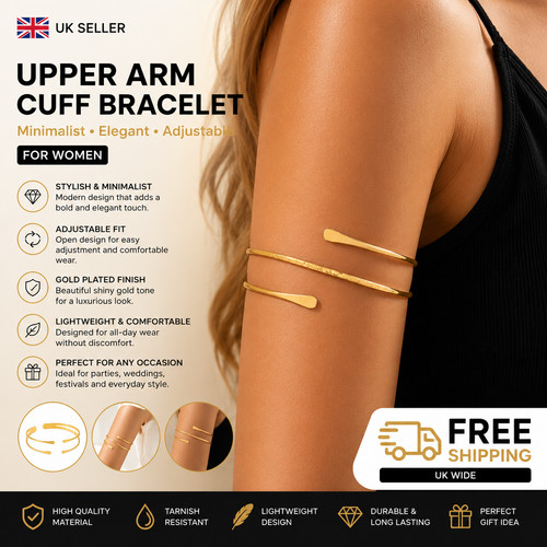 Women gold plated upper arm - women,