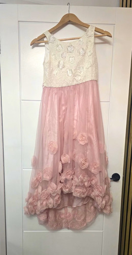 Monsoon girls pink ivory lace - girls,