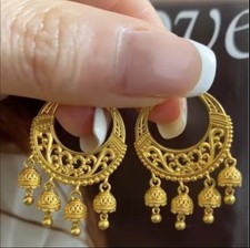 24k Gold Plated Jhumka Tassels