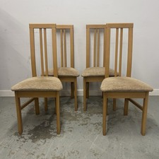 Set of 4 Wooden Dining Chairs