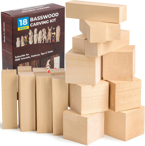Basswood carving blocks bw18 - blocks,