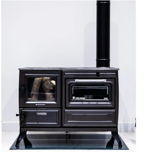 Wood stove with extra large - stove,