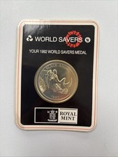 1992 Natwest World Savers Medal, Black Rhino, Royal Mint