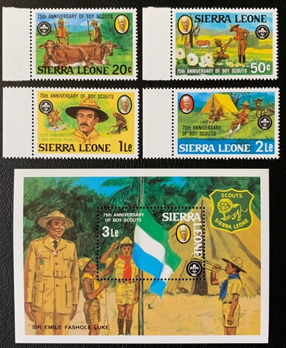Sierra leone 1982 - sierra, scouts