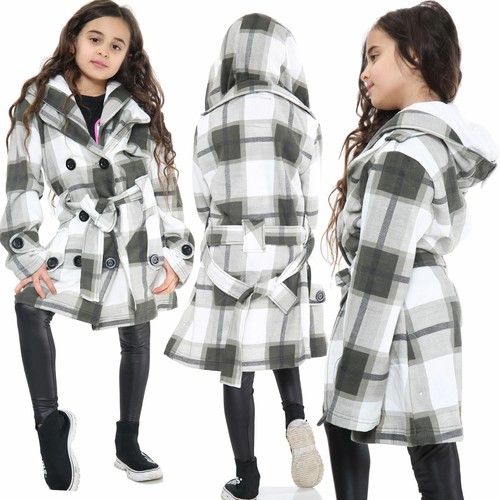 Kids girls overcoats hooded - overcoats,