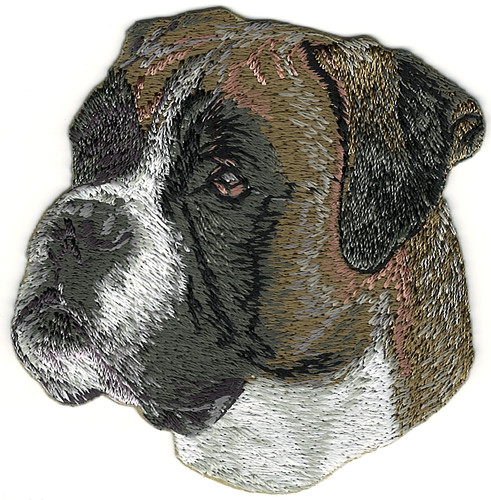 4 boxer dog breed - 3/4"x2,