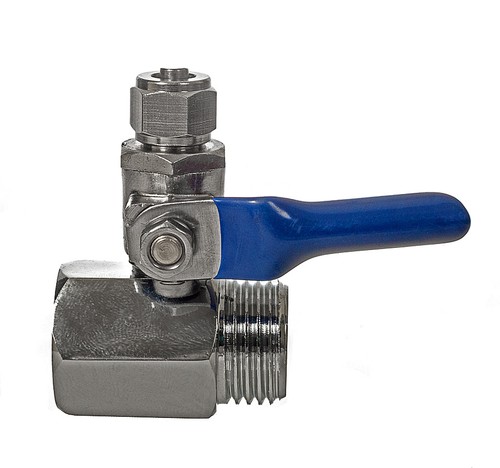 Line valve connector - in-line,
