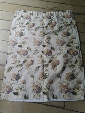 Laura Ashley Vintage Fabric Hydrangea Indigo Lined Curtains 140"w x 49"d