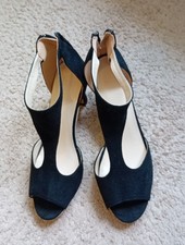 Black Suede effect Shoes, size 7 EU(40), never Worn, GC