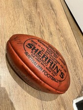 Sherrin Kangaroo Brand Australian Rule Football Games Official Ball Leather 