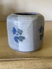 David & Barb Hoggatt Sanibel Pottery signed Small Flower Vase Stoneware 1980